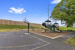 View of jungle gym