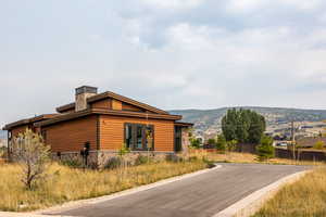 View of street featuring a mountain view