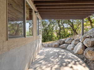 View of walk out patio