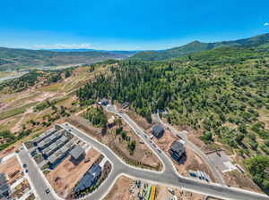 Bird's eye view featuring a mountain view