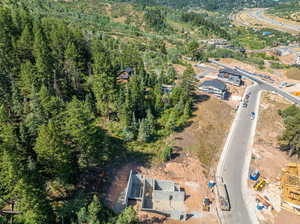 Birds eye view of property