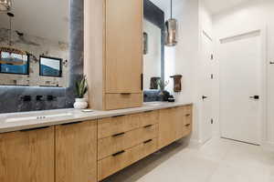 Master Bathroom featuring dual vanity