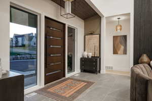 View of tiled entrance foyer