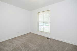 Carpeted spare room featuring a healthy amount of sunlight