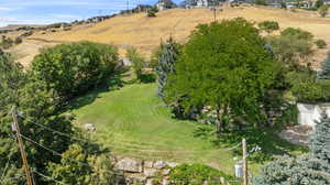 Bird's eye view featuring a rural view