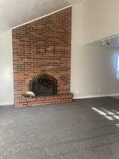 Main floor fireplace