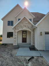 Stone arched entry