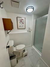 seperate shower and toilet master bath