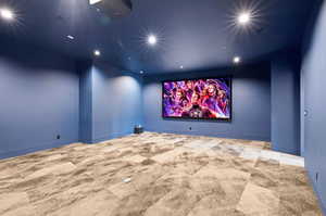 Theater room lower level