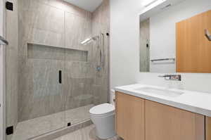 Ensuite bathroom bedroom six  lower level