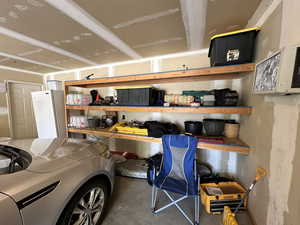 Garage storage shelving