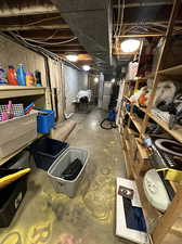 Laundry and oversize Storage room