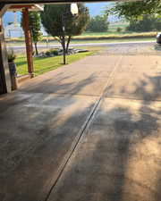 View of patio with basketball court