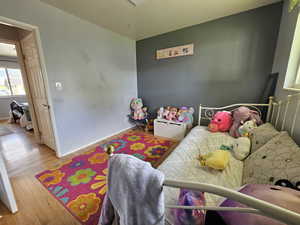 Living room featuring wood-type flooring