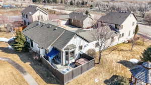 Bird's eye view - back patio