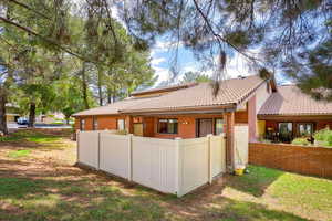 View of rear view of property