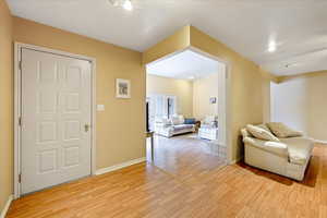 Entryway featuring light hardwood / wood-style floors