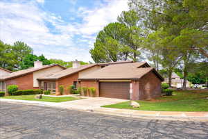 Ranch-style house with a garage