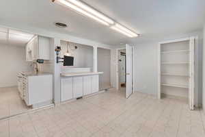 Dining area and kitchen