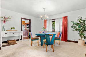 Dining Room with view of the kitchen