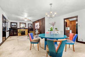 Dining area looking into the Living Room and Kitchen