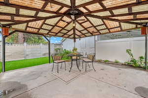 Large covered outdoor living space