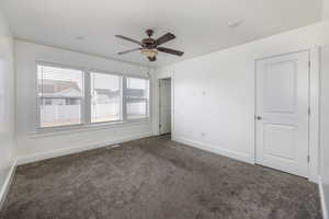 Master bedroom with walk-in closet