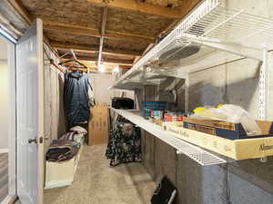 Basement storage room #1, accessed through the office.