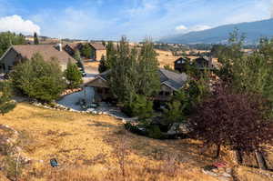 Exterior space featuring a mountain view