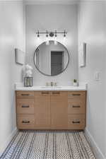 Bathroom featuring vanity