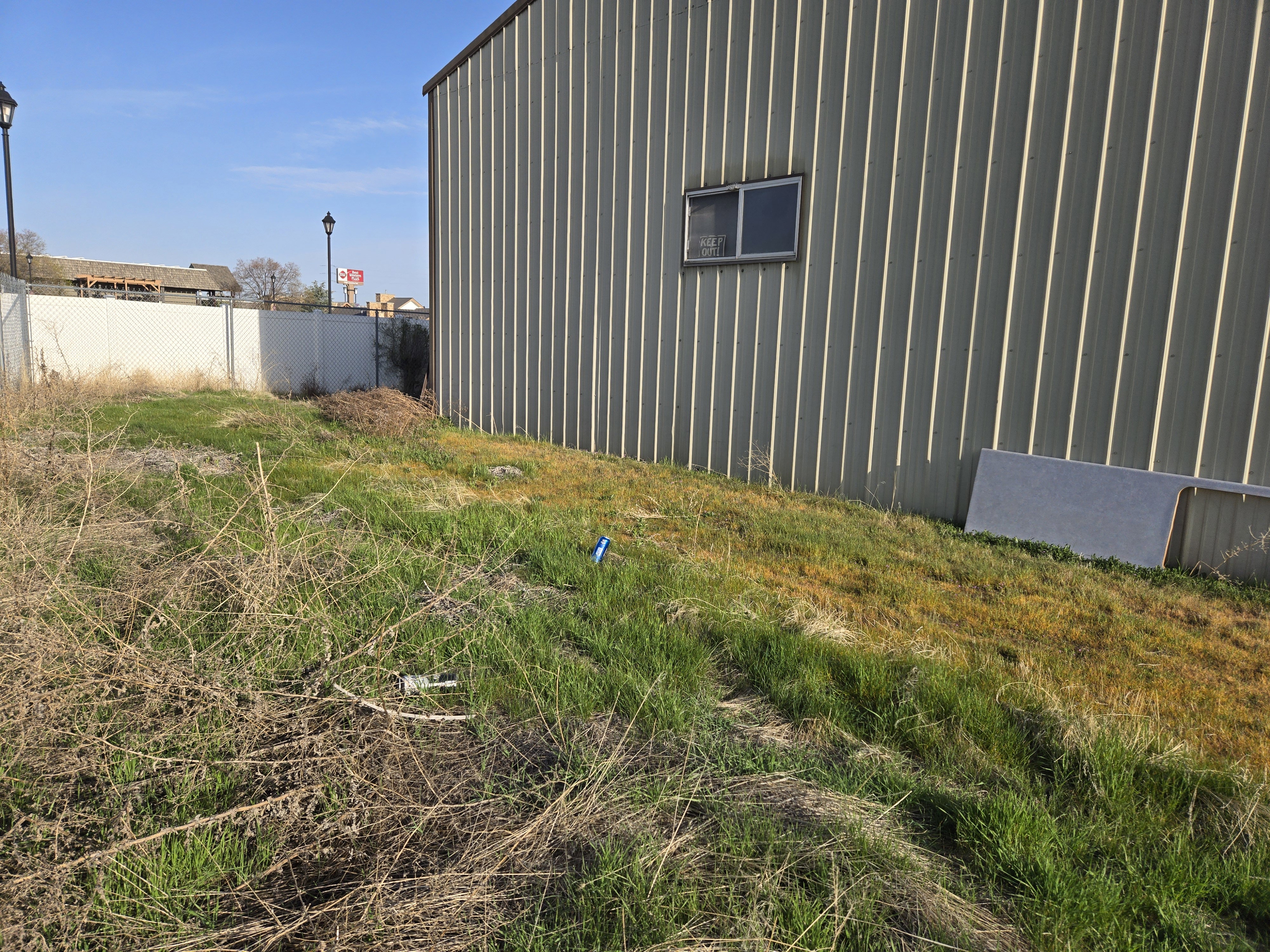 View of side of property with fence