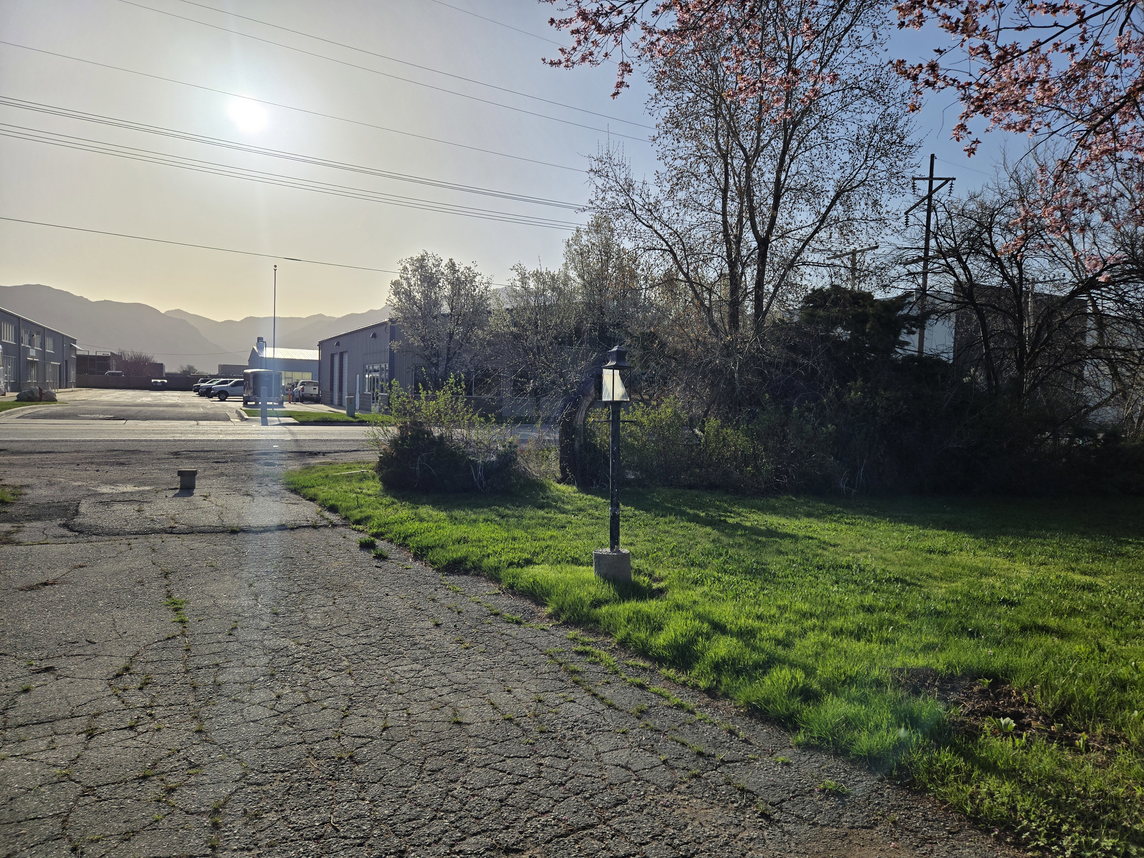 View of road with a mountain view