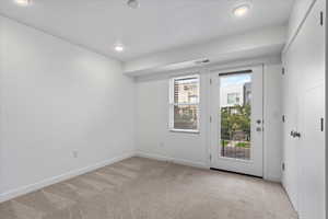 View of carpeted empty room