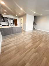 Tile floors with Hardwood look for durability and lasting beauty.