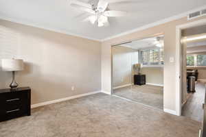 Bedroom 1: Spacious Mirrored Closet