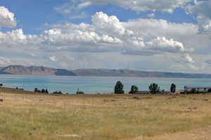 Water view featuring mountains