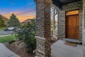 Separate office/den entrance from front porch.