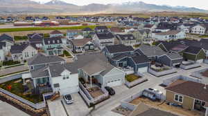 Bird's eye view featuring a mountain view