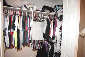 Owner's walk-in closet