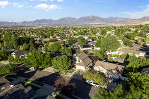 Aerial neighborhood view