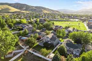 Aerial neighborhood view