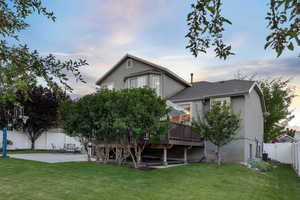 View of secluded Deck from yard