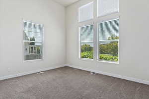 Empty room with carpet