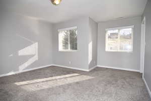 Empty room with carpet