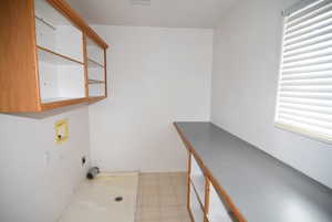 Laundry area featuring hookup for a washing machine, plenty of natural light, and electric dryer hookup