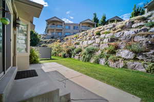 View of patio / terrace featuring a balcony