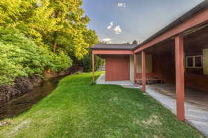 backyard fully fenced