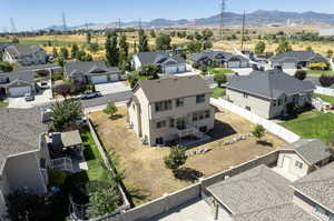 Drone / aerial view with a mountain view