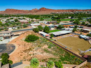 Bird's eye view featuring a mountain view