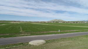 Exterior space featuring a mountain view